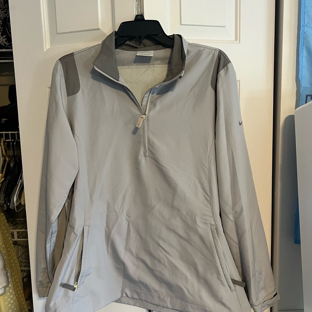 Gray Nike Golf Quarter-Zip Pullover